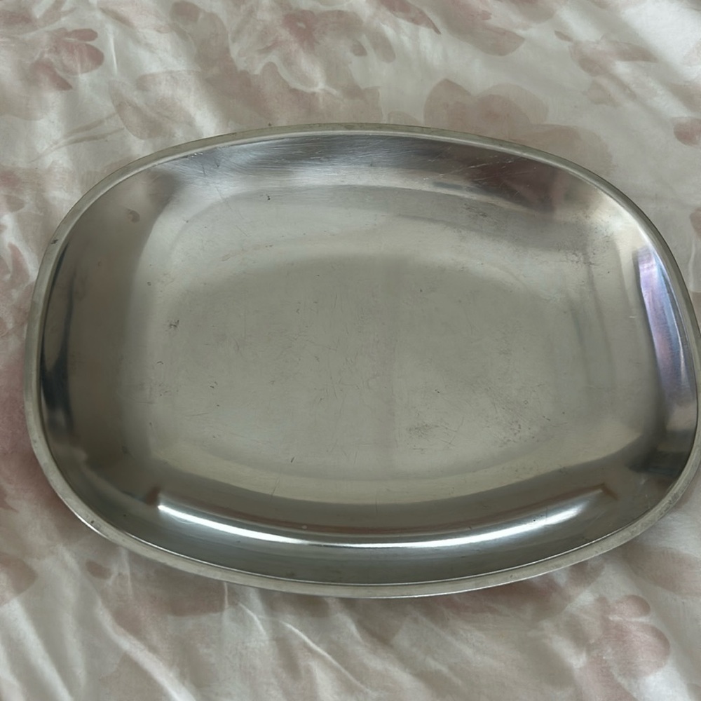 Gense Sweden Stainless Serving Tray Dish Mid Century Modern